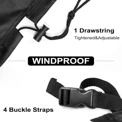 Miniatura 4 de Funda Impermeable para Muebles de Exterior, Fundas para Muebles de Patio de 137 Pulgadas Tamaño Grande Fundas para Sofá Seccional Rectangulares