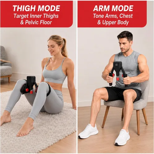 Miniatura 2 de Ejercitador de muslos internos profesionales para hombres y mujeres, 20-110 libras de Kegel ajustable y entrenador muscular del suelo pélvico