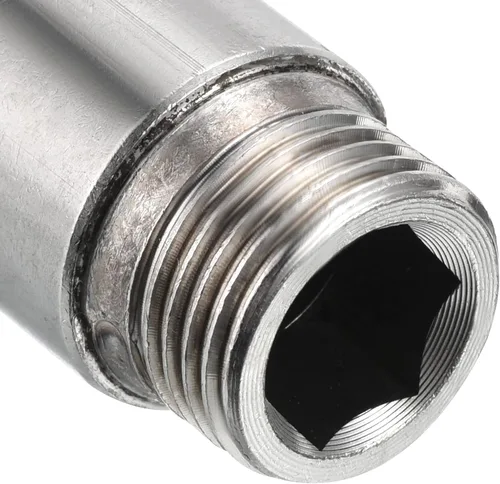 Miniatura 5 de PATIKIL Brazo de extensión de cabezal de ducha, paquete de 2 unidades de rosca macho a hembra de acero inoxidable G1/2 macho a hembra de 3.150 in