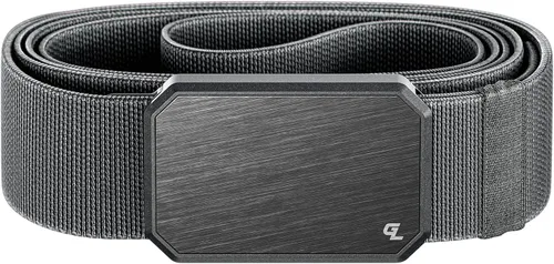 Miniatura 11 de Groove Life - Cinturón de nailon elástico para hombre con hebilla magnética de aluminio