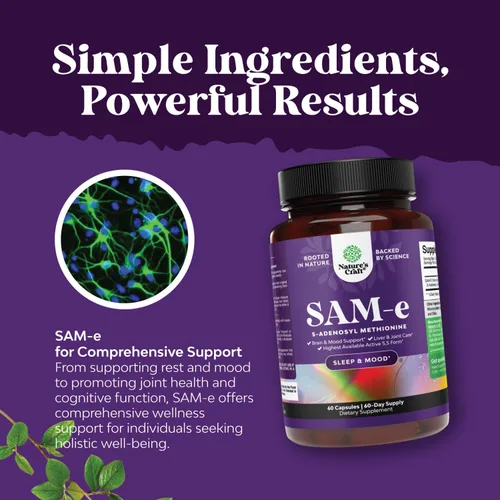 Miniatura 7 de Paquete de suplemento cerebral avanzado para memoria y concentración, vitaminas para adultos de todas las edades y Sam-E 200 mg suplemento de apoyo
