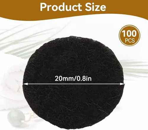 Miniatura 4 de 100 filtros de microdermoabrasión negros, 3 tamaños, filtro de algodón, almohadillas de filtrado redondas para máquina de belleza de eliminación