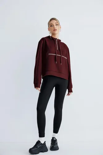 Miniatura 4 de Women's Thin Tunic Hoodies Long Sleeve Zip Up Sweatshirts Pullover Blouse Tops