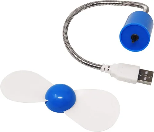 Miniatura 4 de Honbay 4 unids mini portátil portátil alimentado por USB ventilador de enfriamiento cuello de cisne soplador de aire para PC de escritorio ordenador