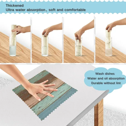 Miniatura 4 de SUABO Paños de cocina, paquete de 6 paños de cocina de secado rápido, toallas de limpieza absorbentes, toallas de vajilla para cocina y baño