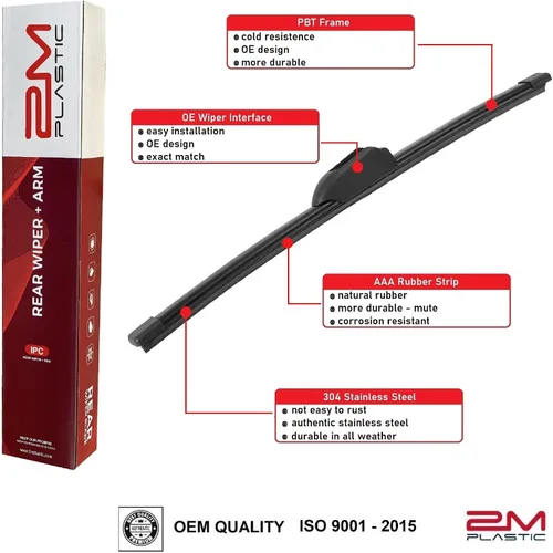 Miniatura 3 de Brazo y cuchilla del limpiaparabrisas trasero para Kia NIRO 2017-2022 NIRO EV 2019-2022 Calidad OE 98811-G5000-98850-G5000