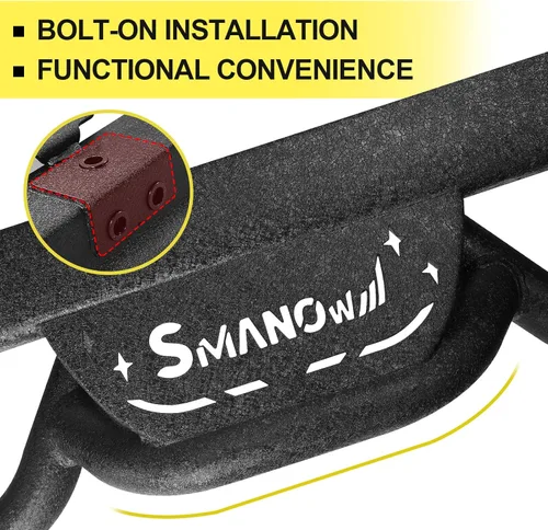 Miniatura 6 de SMANOW Estribos compatibles con Dodge Ram 1500 Quad Cab 2019-2026 (excepto Ram 2500 3500/1500 Classic), barras de escalón laterales fabricadas