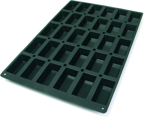 Miniatura 2 de Lekue Molde de disco profesional para hornear con 12 cavidades, 23.6 x 15.7 pulgadas, color negro