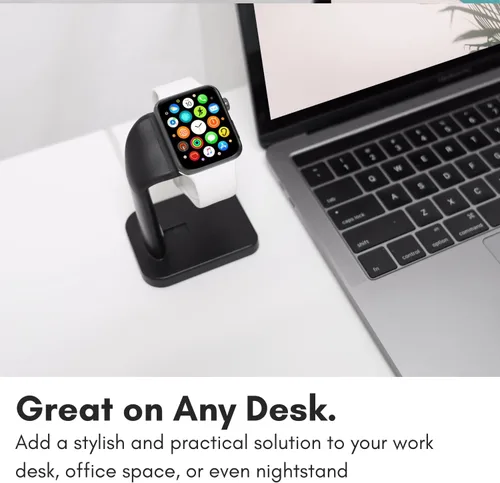 Miniatura 5 de Macally Soporte de cargador para Apple Watch Series Ultra, 9, 8, 7, 6, 5, 4, 3, 2, 1, SE