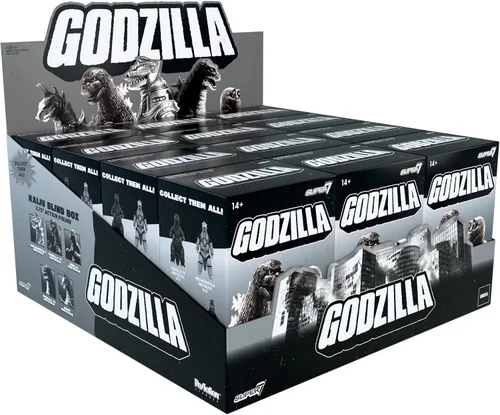 Miniatura 8 de Super7 Toho Godzilla Monster Island Caja Sorpresa - (Paquete de 12) Figuras de acción de Godzilla Toho de 3.75" Figuras coleccionables clásicas