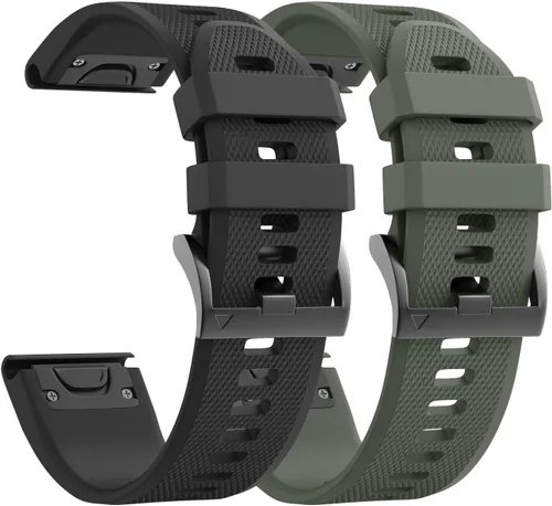 Miniatura 14 de ANCOOL para Banda de reloj Fenix 5/6/7 de 22mm de silicona suave Compatible con Garmin Fenix 5 Plus/6 Pro/8 47mm/7 Pro/Approach S60/S62
