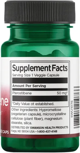 Miniatura 2 de Swanson Pterostilbeno 50 mg 30 cápsulas vegetales