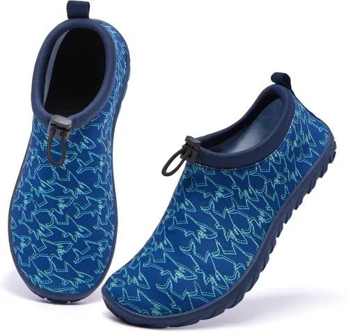 Racqua Zapatos acuáticos para niños y niñas, zapatos acuáticos de secado rápido para playa y piscina (niños pequeñosgrandes)