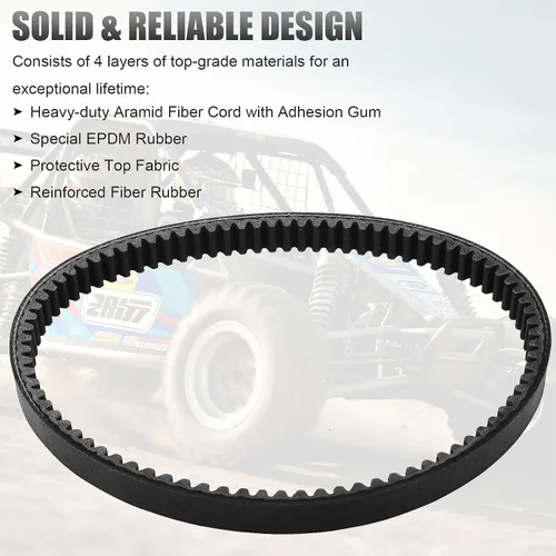 Miniatura 8 de 3 correas de transmisión Gokart compatibles con Yerf Dog 203591 Q430203W Q43103W Q43203W Manco Carter 5.5hp 6.5hp 203591A 203591B 203591C Tecumseh