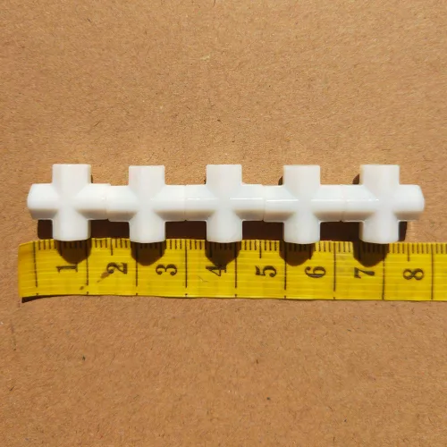 Miniatura 2 de Barra de agitación magnética PTFE mezclador magnético barras de agitación forma cruzada (8X15mm, 5PCS)