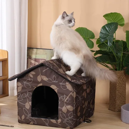 Miniatura 5 de Casa para Gatos de Exterior Casa para Gatos para Uso en Exteriores e Interiores - Refugio Impermeable para Gatos, Perros y Animales Ferales