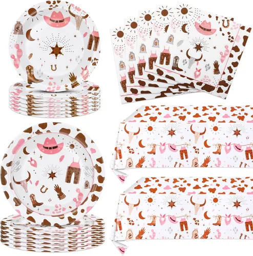 Miniatura 12 de 62 piezas de decoraciones de cumpleaños número 21 para niñas y ella, suministros de fiesta de cumpleaños de oro rosa incluyen 40 platos, 20
