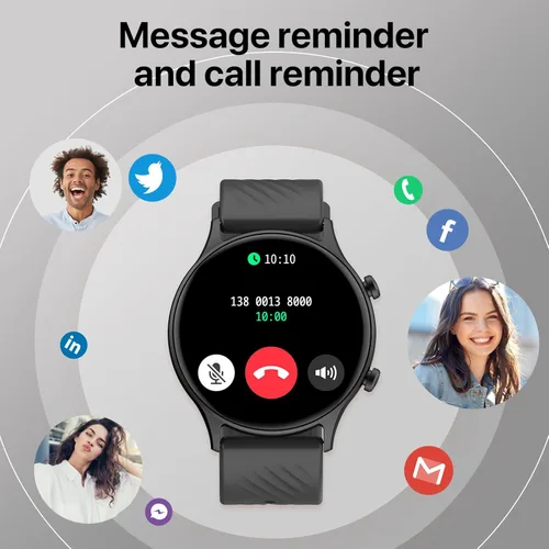Miniatura 5 de WalkerFit Reloj inteligente de 1.39 pulgadas para hombres y mujeres, reloj inteligente impermeable IP67 compatible con Android y iPhone, rastreador