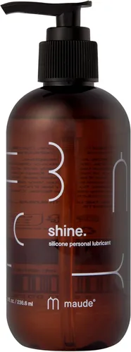 Maude Shine Lubricante personal de silicona – Lubricante de silicona de larga duración, no pegajoso, hipoalergénico + lubricante personal sin