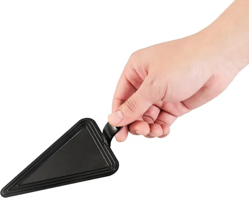 Miniatura 13 de Restaurantware Tablas para pasteles de 4.5 x 3 pulgadas, 100 bandejas triangulares de postre, ligeras con asa, tableros de repostería de plástico