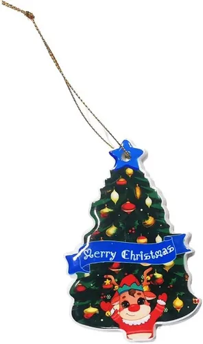 Miniatura 4 de Adorno colgante de cerámica de Navidad 2022, adorno para árbol de Navidad, adorno colgante de muñeco de nieve de Navidad, adorno de porcelana