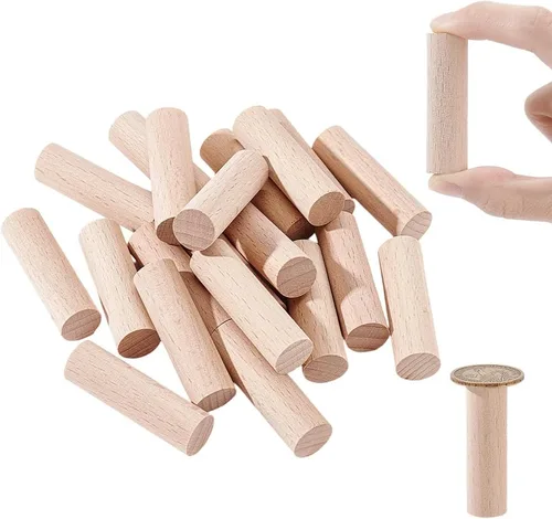 Miniatura 19 de NBEADS 100 piezas de madera sin terminar de 1.96 pulgadas con forma de anillos, adornos circulares, rebanadas de madera en blanco para pintura