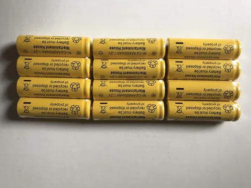 Miniatura 2 de Juego de 12 baterías recargables de luz solar Ni-cd 600mah para luces solares (AA 600mAh)
