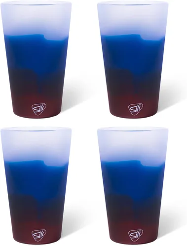 Miniatura 34 de Silipint Vaso de pinta de silicona de 16 oz – Vaso reutilizable irrompible sin BPA de silicona – Apto para lavavajillas, microondas y congelador