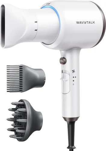 Miniatura 12 de Secador de pelo Wavytalk con difusor, secador iónico soplado para cabello rizado con peine, secador de 1875 W de secado rápido con tecnología