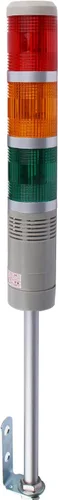 Miniatura 11 de Luz de advertencia industrial de la pila LED de 1 capa con el zumbador para la seguridad, DC 12V