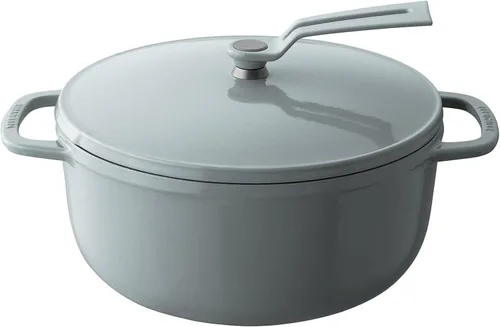 Miniatura 10 de Olla para Horno Holandés Vermicular 2.0 Olla de Hierro Fundido Esmaltada Ligera 18cm (2 qt) No Tóxica Compatible con Inducción Horno Mate