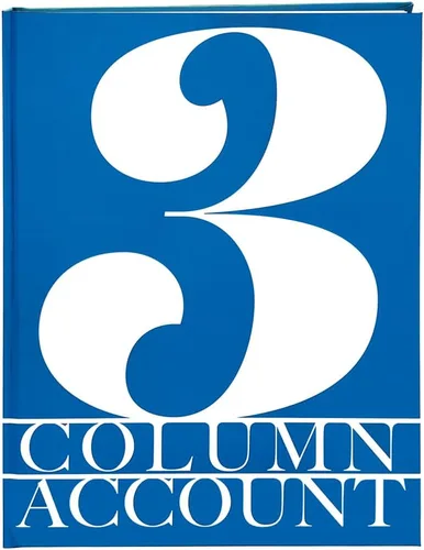 Miniatura 25 de BookFactory Libro de contabilidad de 2 columnas/libro de cuentas/libro de contabilidad/cuaderno (libro columnar de dos columnas) – tapa dura