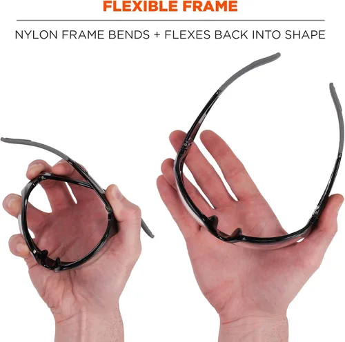Miniatura 4 de Ergodyne 57000 Skullerz Baldr - Gafas de seguridad, montura negra, lente transparente