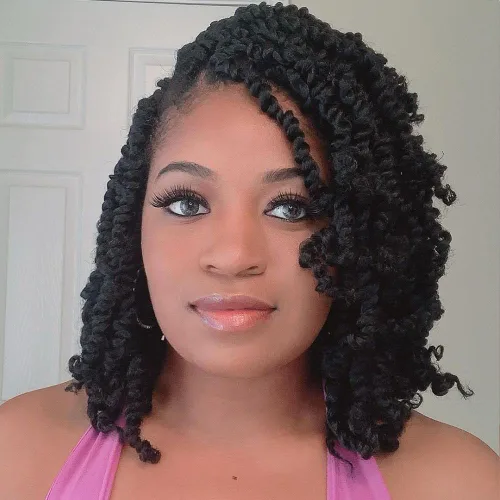 Miniatura 38 de BOHOBABE Cabello de Ganchillo Pre-retorcido Passion Twist de 14 Pulgadas Cabello Corto Ombré Gris Pre-enrollado de Ganchillo Passion Twist para Gris