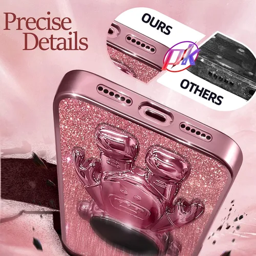 Miniatura 46 de Buleens Funda para iPhone 11 Pro Max Astronauta, Fundas Transparentes para iPhone 11 ProMax con Papel con Purpurina y Soporte de Astronauta, Mujeres