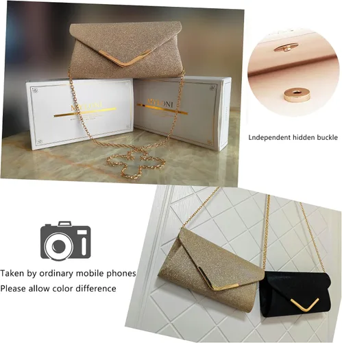 Miniatura 7 de Bolsos de mano brillantes para mujer, bolso de noche para mujer, bolso de mano para mujer, bolso de mano para fiesta, graduación, boda