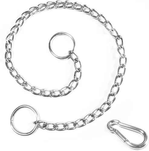 Miniatura 2 de YuCool Paquete de 2 collares de cadena para perros, collares de estrangulamiento de metal resistente, collar de entrenamiento de mascotas de acero