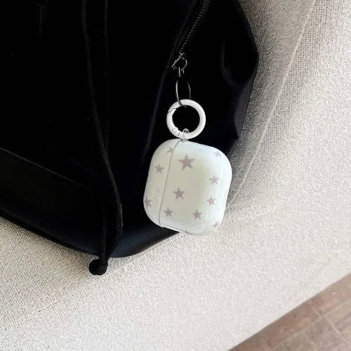 Miniatura 6 de Funda para AirPods 2/1 con diseño de estrella bonita, con kit limpiador protector de auriculares para AirPods de 2ª/1ª generación, color azul