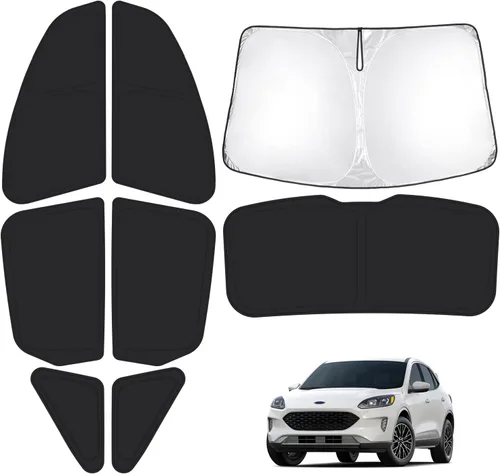 Miniatura 24 de T TGBROS Parasol para parabrisas para Honda Civic 2022-2025 2026, parasol grueso con bloqueo UV y opaca, para privacidad, plegables, 8 accesorios
