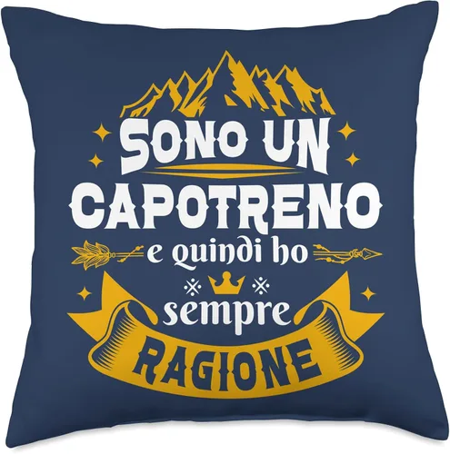 Idea Originale Regalo Capotreno Regali Soy Un Cabestro Siempre Razon para Hombre Throw Pillow, 18x18, Multicolor