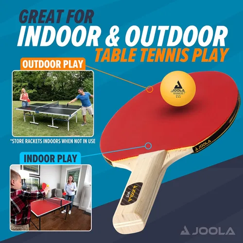 Miniatura 3 de JOOLA Juego Avanzado Premium de Palas de Ping Pong Set de 4 - Palas Profesionales de Tenis de Mesa, 6 Pelotas Avanzadas de Entrenamiento de Ping
