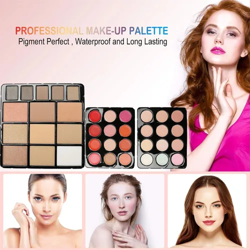 Miniatura 2 de Pure Vie - 132 colores todo en uno - Set de regalo de maquillaje que incluye una paleta de 94 sombras de ojos altamente pigmentadas brillantes