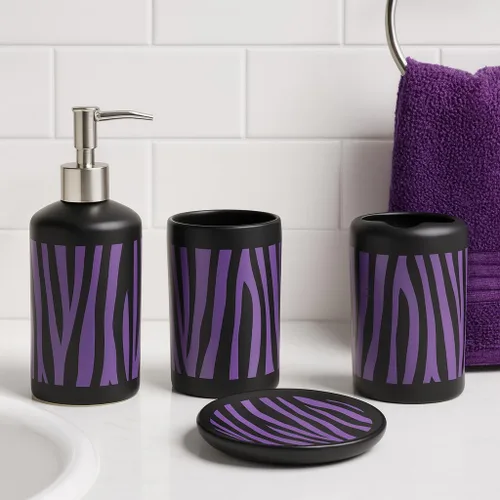 Miniatura 2 de WPM WORLD PRODUCTS MART Juego de 4 piezas para baño