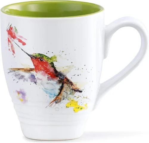 Miniatura 10 de Dean Crouser colección de taza de porcelana con diseño de acuarelas, bluebird