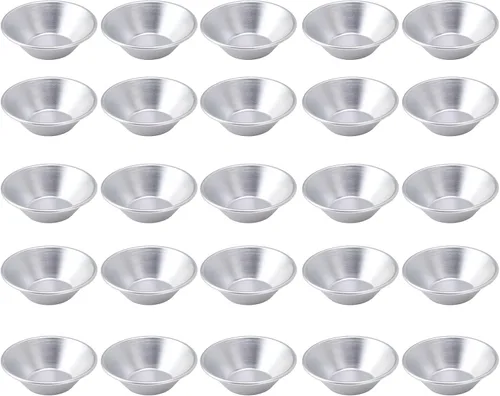 Miniatura 8 de 25 moldes para tartas de huevo para hornear, mini moldes para hornear, taza de lata Puto para hornear, magdalenas, cupcakes, galletas, molde