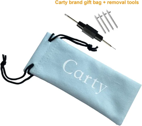 Miniatura 7 de Carty Correas de reloj de silicona de liberación rápida para hombres y mujeres, de alta calidad, impermeables, 0.787in, 0.866in, 0.945in, correas