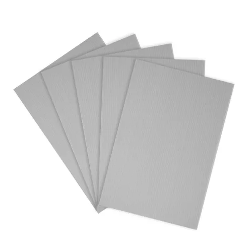 Miniatura 13 de uxcell Hojas de plástico corrugado, letreros negros en blanco de 0.118 pulgadas para patio, 8 x 12 pulgadas, tablero impermeable en blanco, 5 piezas