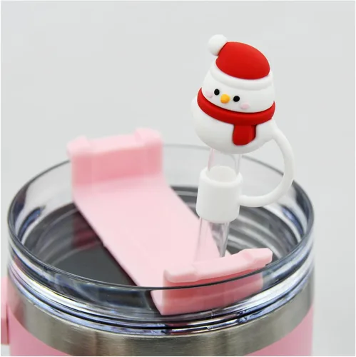 Miniatura 7 de Tapa con pajita para vaso Stanley, Tapa para pajita compatible para vaso de 30 y 40 oz con asa, tapas reutilizables a prueba de polvo de 10 mm 0.4