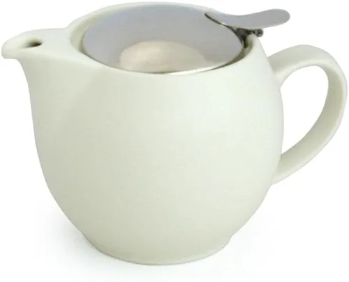 Miniatura 19 de ZERO JAPAN - Tetera redonda de 15 oz (450 cc) con tapa SLS e infusor de tomate