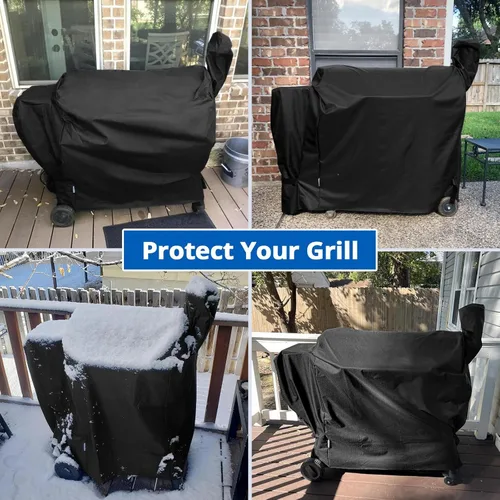 Miniatura 7 de SunPatio Cubierta para Parrilla de Exteriores Impermeable de Servicio Pesado Compatible con Parrilla de Pellets de Madera Traeger Serie 34